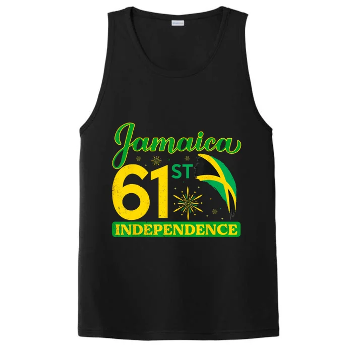 Jamaica 61st Independence Day Celebration Jamaican Flag Performance Tank