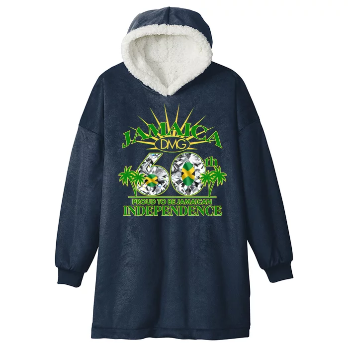 Jamaica 60th Independence Proud To Be Jamaican Hooded Wearable Blanket