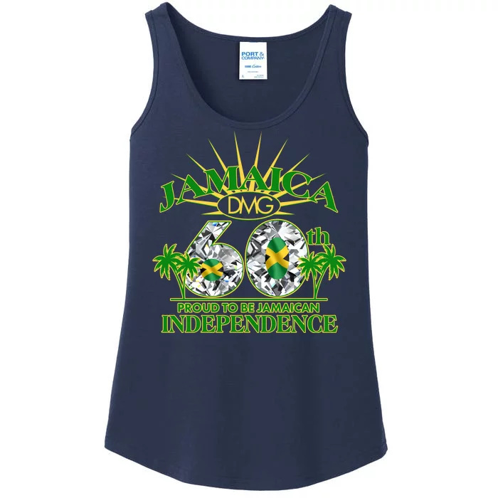 Jamaica 60th Independence Proud To Be Jamaican Ladies Essential Tank