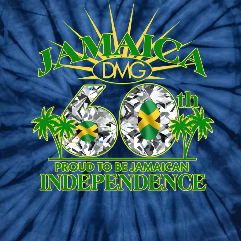 Jamaica 60th Independence Proud To Be Jamaican Tie-Dye T-Shirt