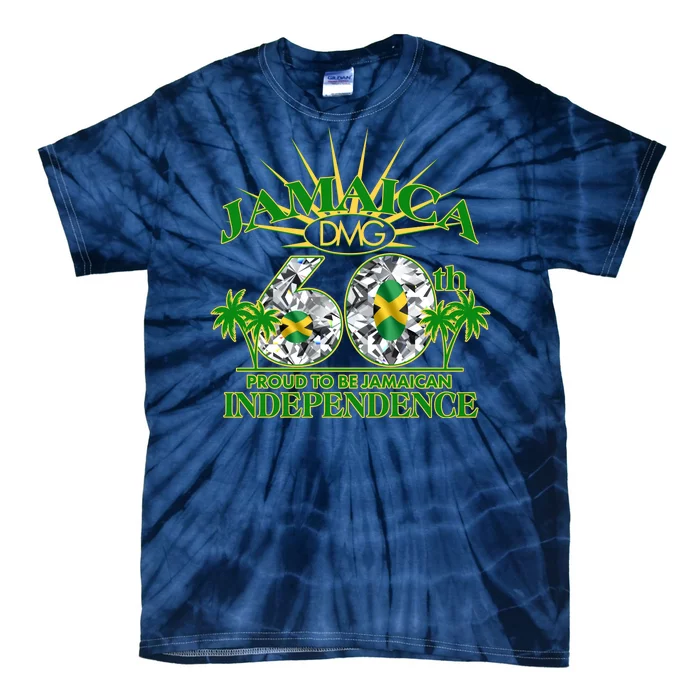 Jamaica 60th Independence Proud To Be Jamaican Tie-Dye T-Shirt