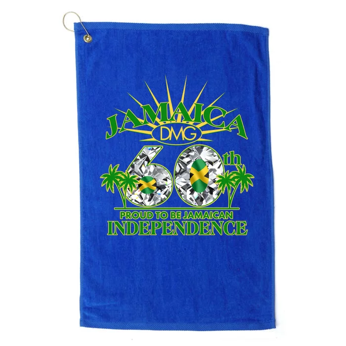 Jamaica 60th Independence Proud To Be Jamaican Platinum Collection Golf Towel