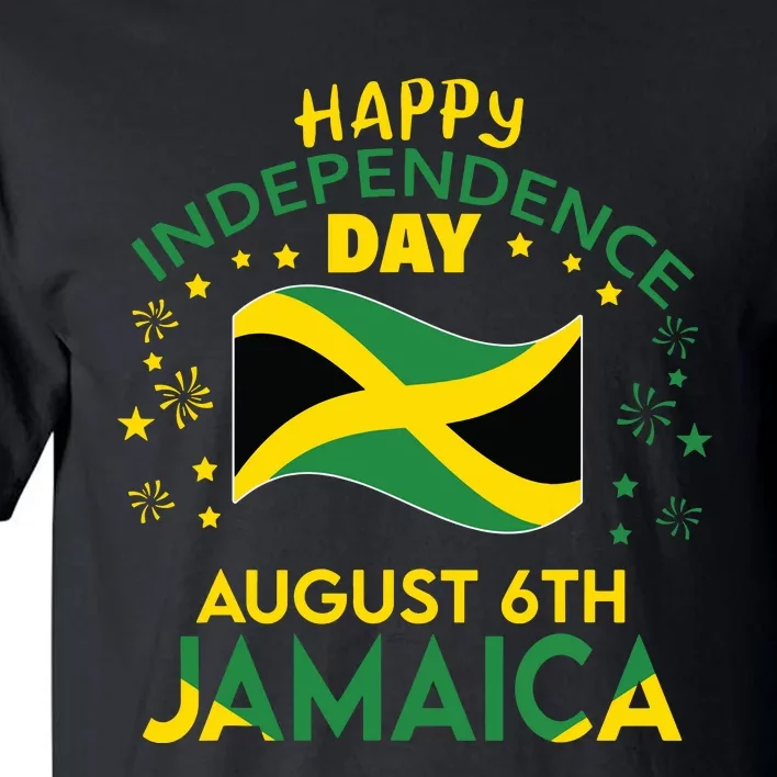 Jamaica 62nd Independence Day Jamaican Pride Jamaica Flag Tall T-Shirt