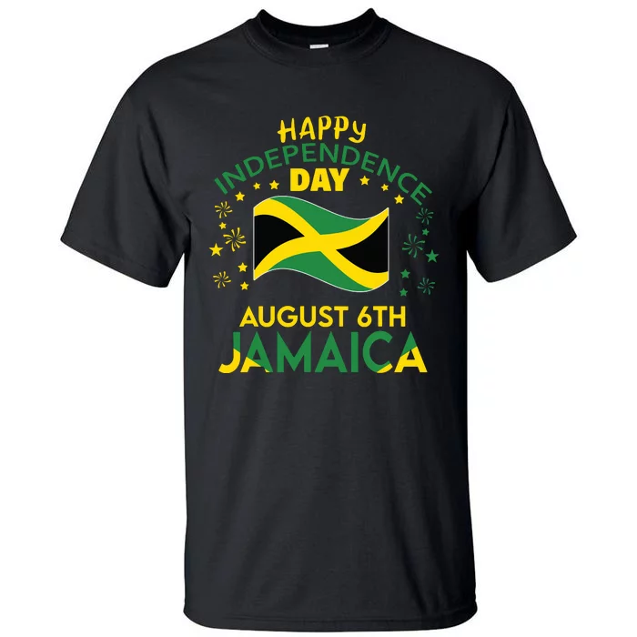 Jamaica 62nd Independence Day Jamaican Pride Jamaica Flag Tall T-Shirt