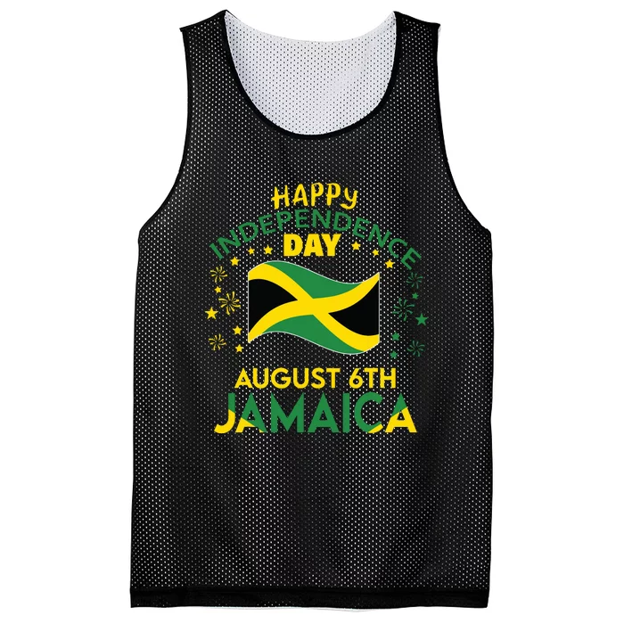 Jamaica 62nd Independence Day Jamaican Pride Jamaica Flag Mesh Reversible Basketball Jersey Tank