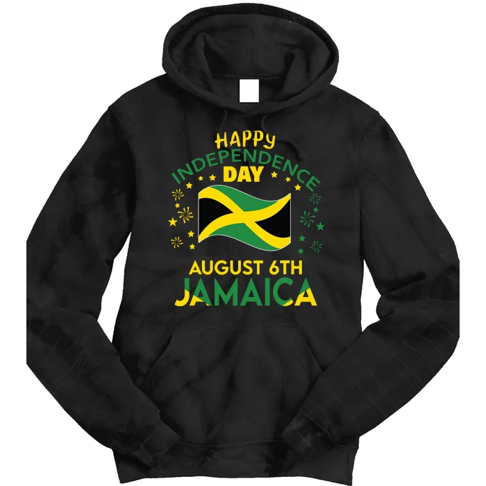 Jamaica 62nd Independence Day Jamaican Pride Jamaica Flag Tie Dye Hoodie