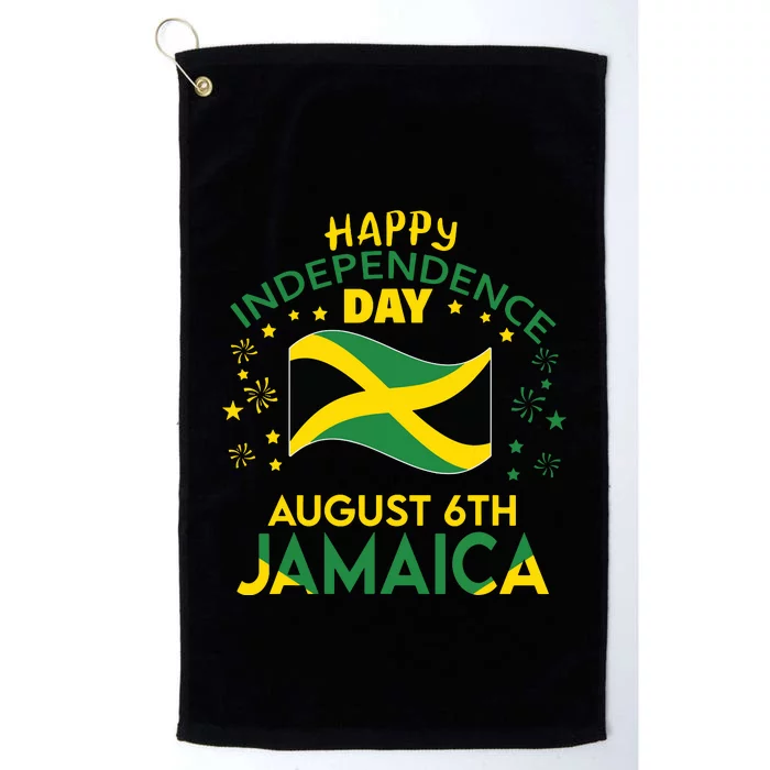 Jamaica 62nd Independence Day Jamaican Pride Jamaica Flag Platinum Collection Golf Towel