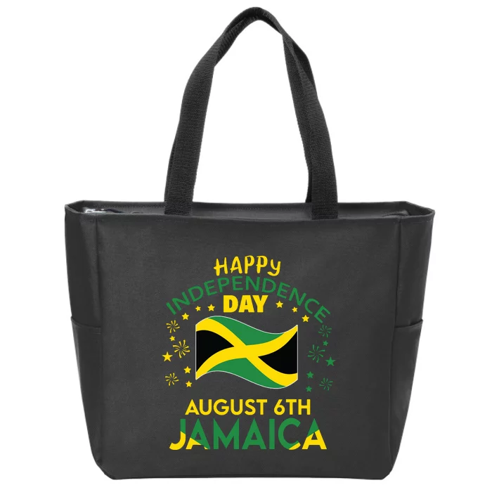 Jamaica 62nd Independence Day Jamaican Pride Jamaica Flag Zip Tote Bag