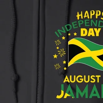 Jamaica 62nd Independence Day Jamaican Pride Jamaica Flag Full Zip Hoodie