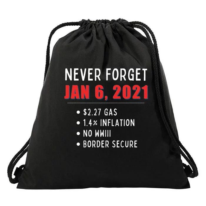 January 6 MAGA Conservative Anti Joe Biden Drawstring Bag