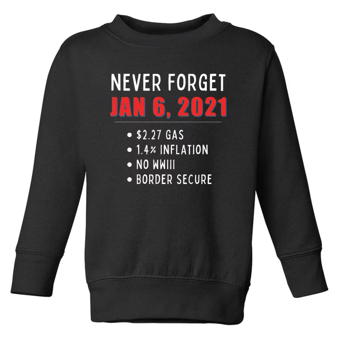 January 6 MAGA Conservative Anti Joe Biden Toddler Sweatshirt