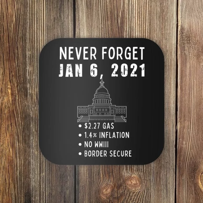 January 6 MAGA Conservative Anti Joe Biden Coaster