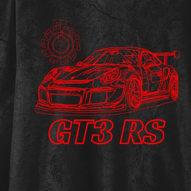 Jdm 90s Japan Motorsport Car Schematic Gt3 Rs Tech Jdm Lover Gift Hooded Wearable Blanket