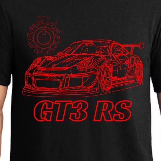 Jdm 90s Japan Motorsport Car Schematic Gt3 Rs Tech Jdm Lover Gift Pajama Set