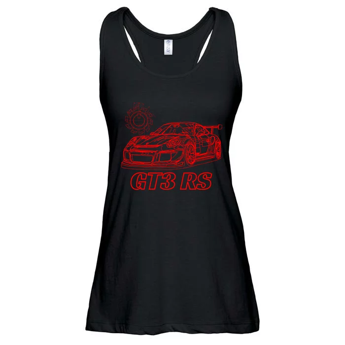 Jdm 90s Japan Motorsport Car Schematic Gt3 Rs Tech Jdm Lover Gift Ladies Essential Flowy Tank