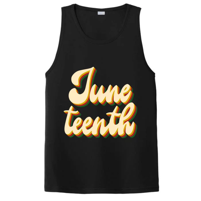 Juneteenth African American Pride Retro Performance Tank