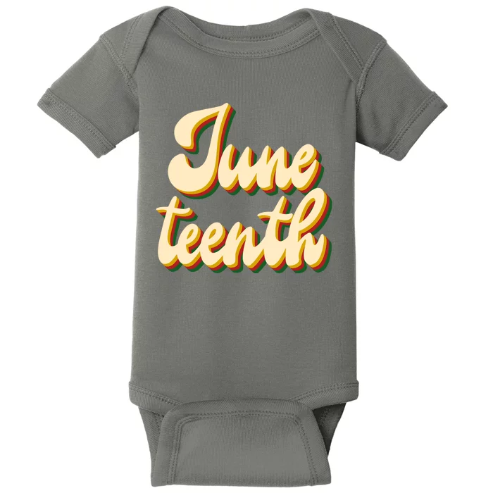 Juneteenth African American Pride Retro Baby Bodysuit