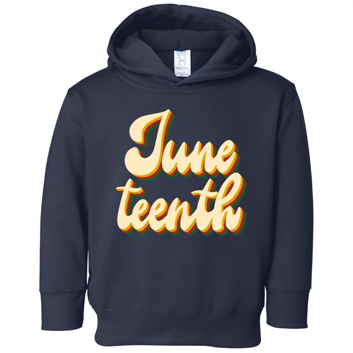 Juneteenth African American Pride Retro Toddler Hoodie