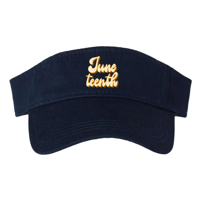 Juneteenth African American Pride Retro Valucap Bio-Washed Visor