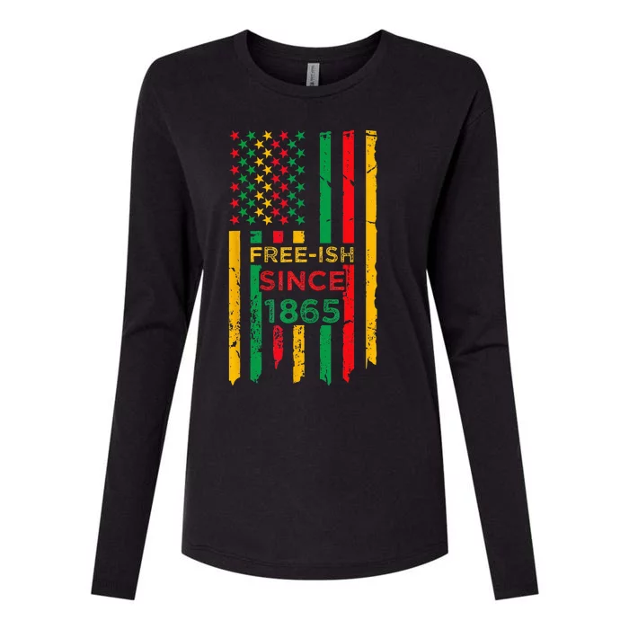 Juneteenth African American Black History June 19th 1865 Womens Cotton Relaxed Long Sleeve T-Shirt