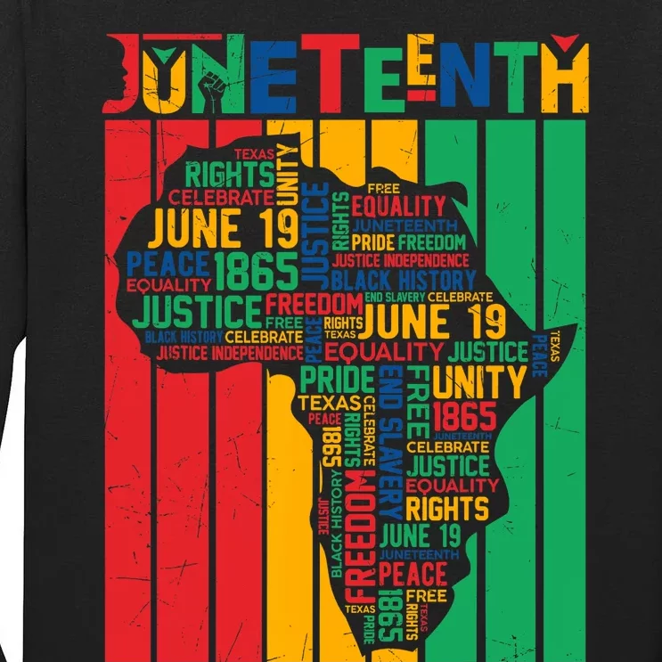 Juneteenth African American Freedom Black History June 19 Tall Long Sleeve T-Shirt