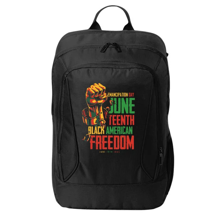 Juneteenth African American Freedom Black  Juneteenth City Backpack