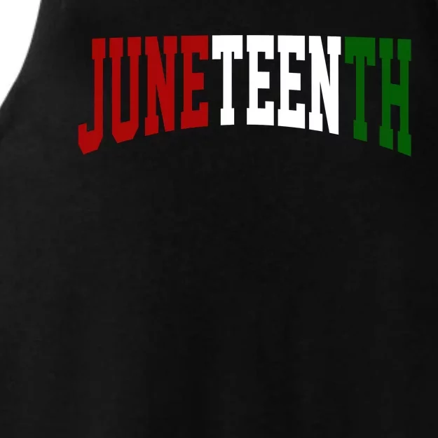 Juneteenth African American Ladies Tri-Blend Wicking Tank