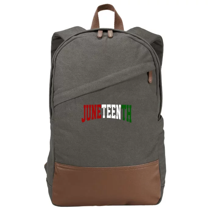 Juneteenth African American Cotton Canvas Backpack