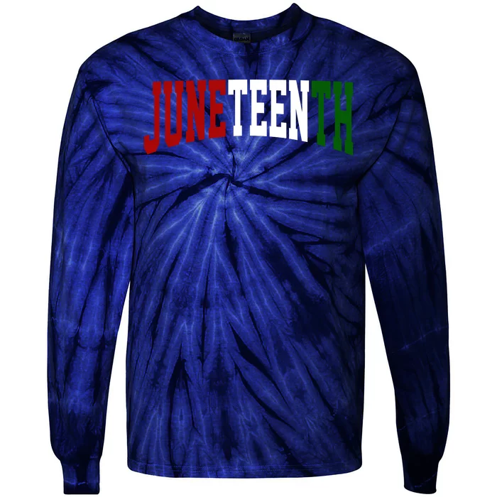 Juneteenth African American Tie-Dye Long Sleeve Shirt