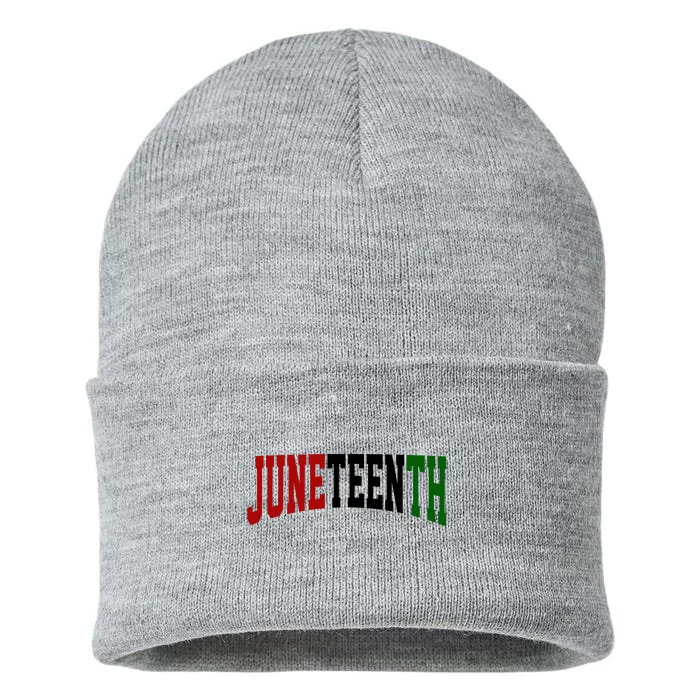 Juneteenth African American Sustainable Knit Beanie