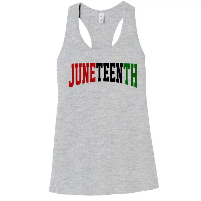 Juneteenth African American Women's Racerback Tank