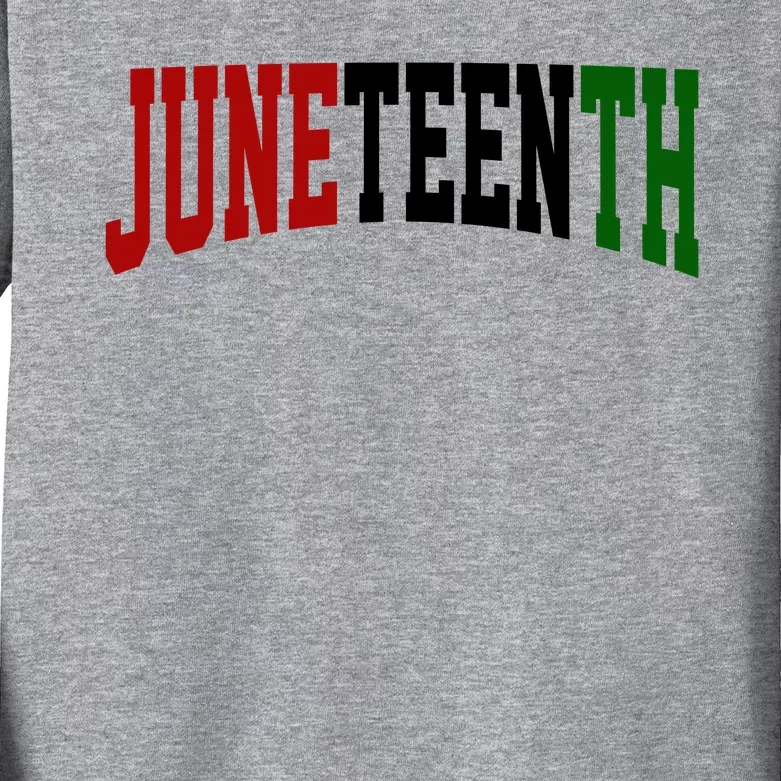 Juneteenth African American Kids Long Sleeve Shirt