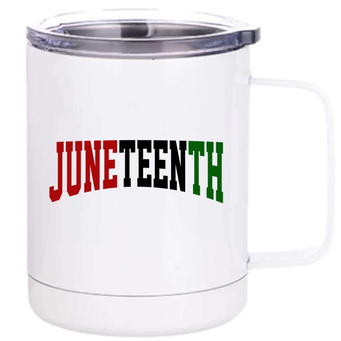 Juneteenth African American Front & Back 12oz Stainless Steel Tumbler Cup