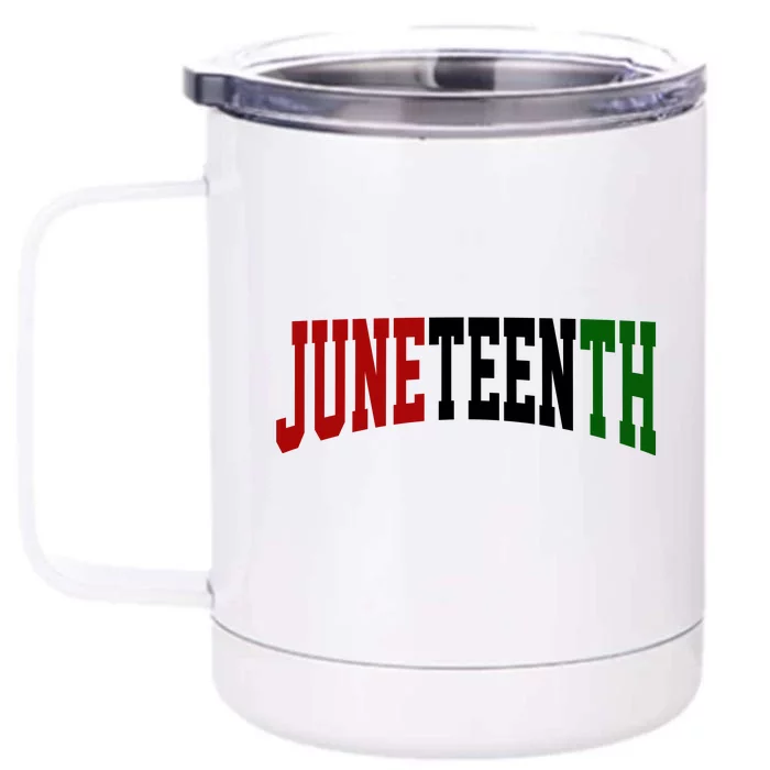 Juneteenth African American Front & Back 12oz Stainless Steel Tumbler Cup