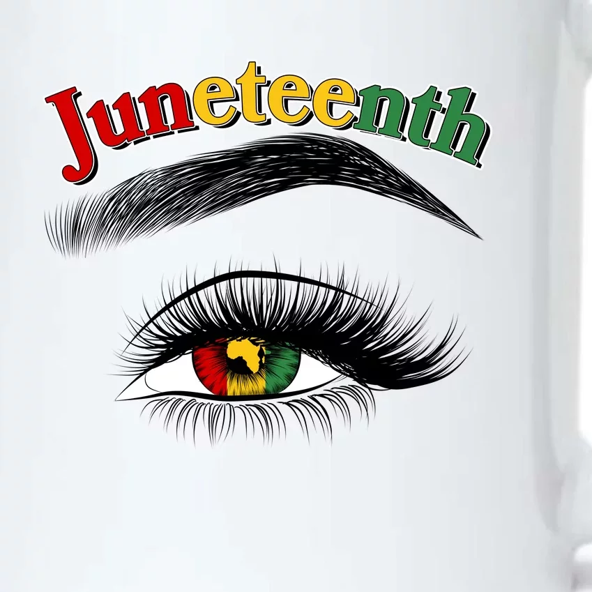 Juneteenth African American Woman Eye Black Color Changing Mug