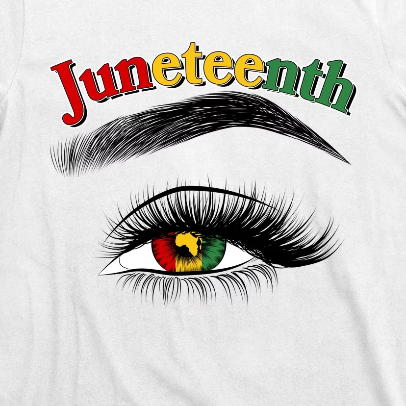 Juneteenth African American Woman Eye T-Shirt