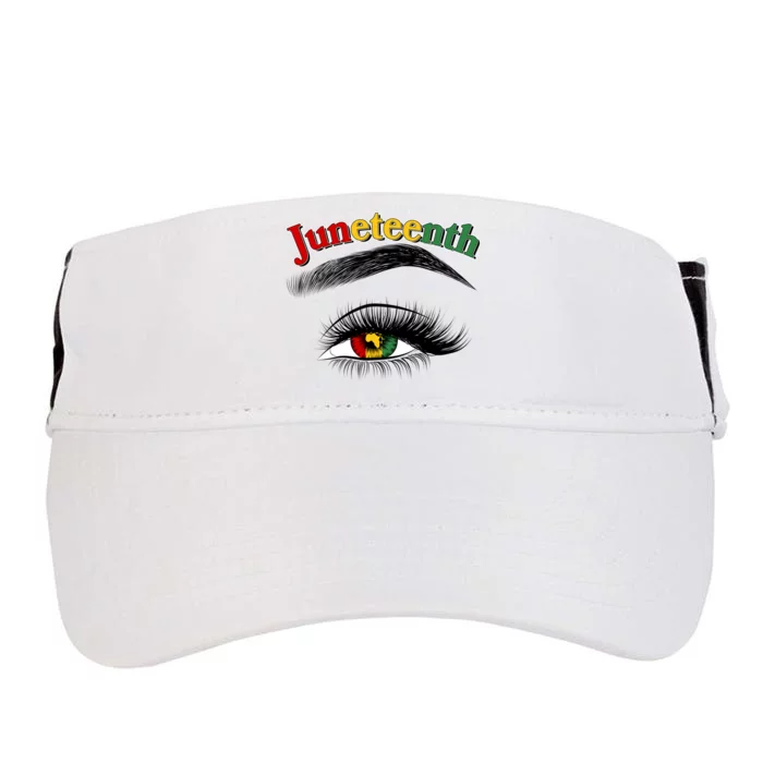 Juneteenth African American Woman Eye Adult Drive Performance Visor