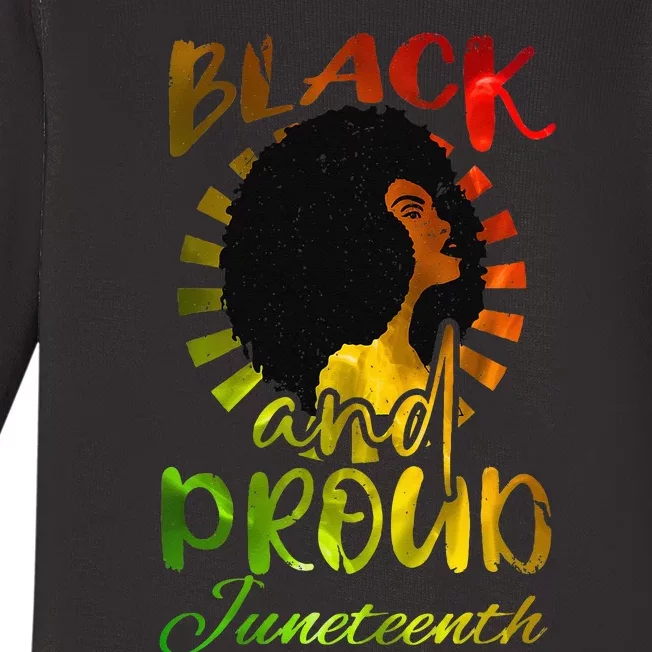 Juneteenth African American Black History June 19 Baby Long Sleeve Bodysuit