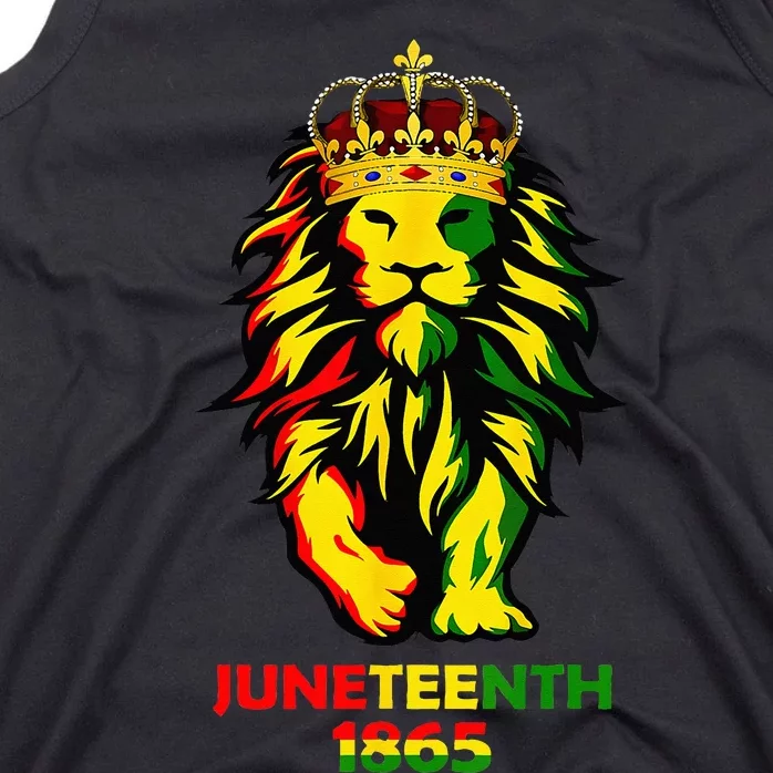 Juneteenth African American Black Lion 1865 King Gifts Tank Top