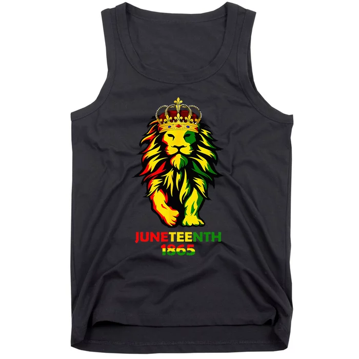 Juneteenth African American Black Lion 1865 King Gifts Tank Top