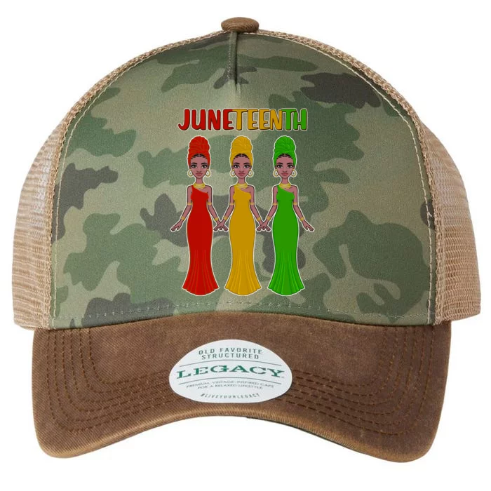 Juneteen African American Black Women Legacy Tie Dye Trucker Hat