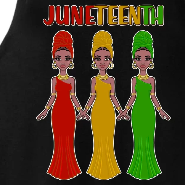 Juneteen African American Black Women Ladies Tri-Blend Wicking Tank