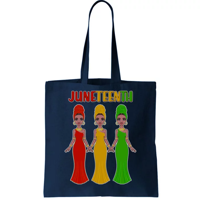 Juneteen African American Black Women Tote Bag