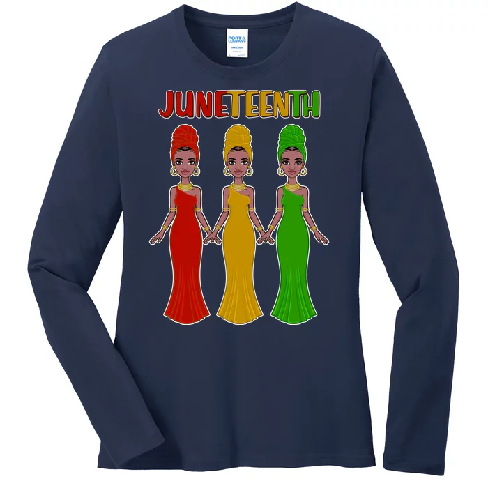 Juneteen African American Black Women Ladies Long Sleeve Shirt