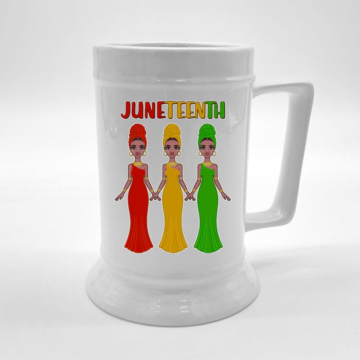 Juneteen African American Black Women Front & Back Beer Stein