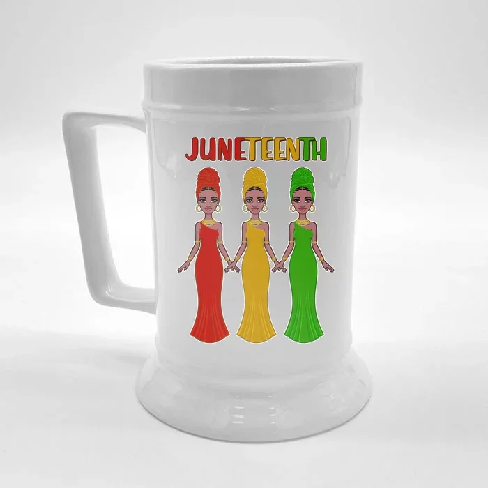 Juneteen African American Black Women Front & Back Beer Stein