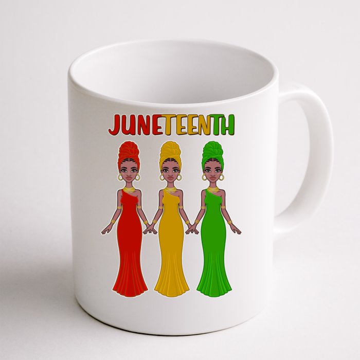 Juneteen African American Black Women Front & Back Coffee Mug