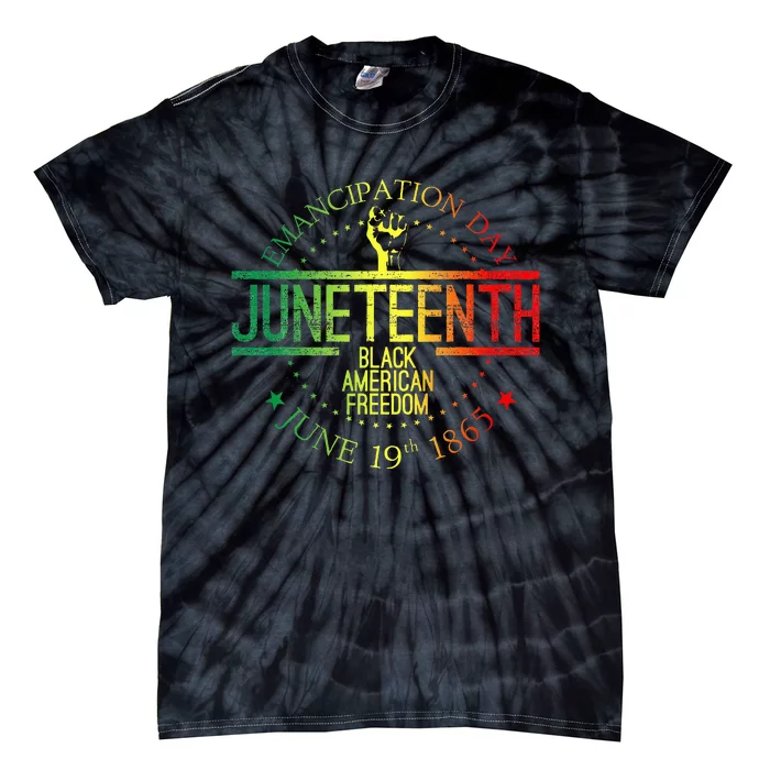 Juneteenth African American Freedom Black History Tie-Dye T-Shirt