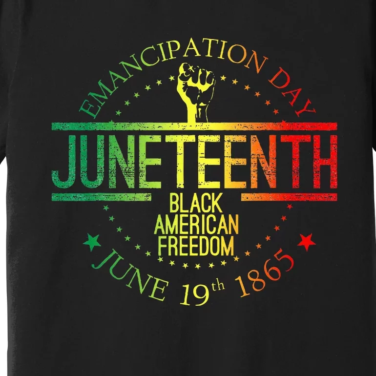 Juneteenth African American Freedom Black History June 19 Premium T-Shirt