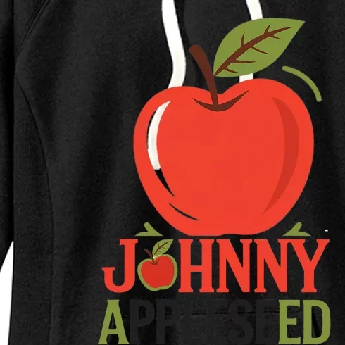 Johnny Appleseed Apple Day Sept 26 Orchard Nursery Women's Fleece Hoodie